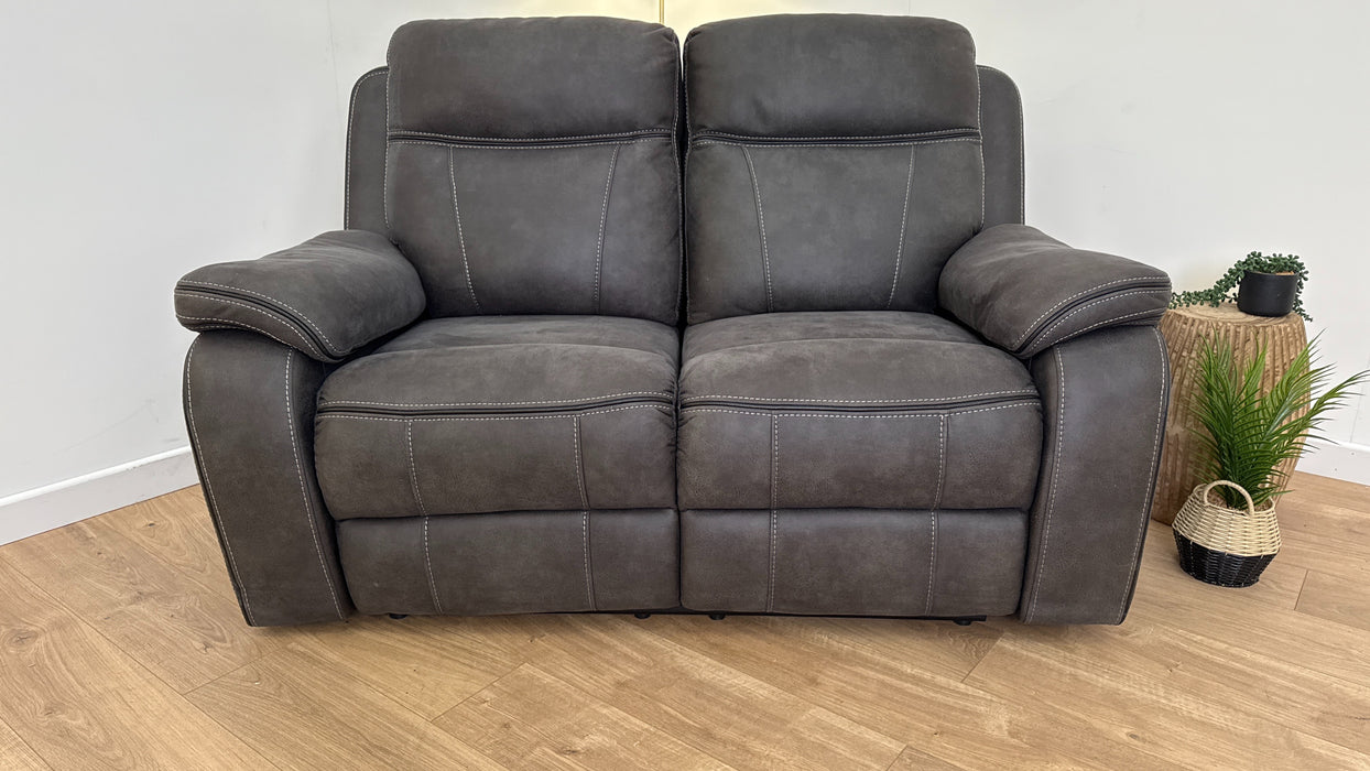 Noah 2 Seater Fabric Power Recliner + Power Hdrst