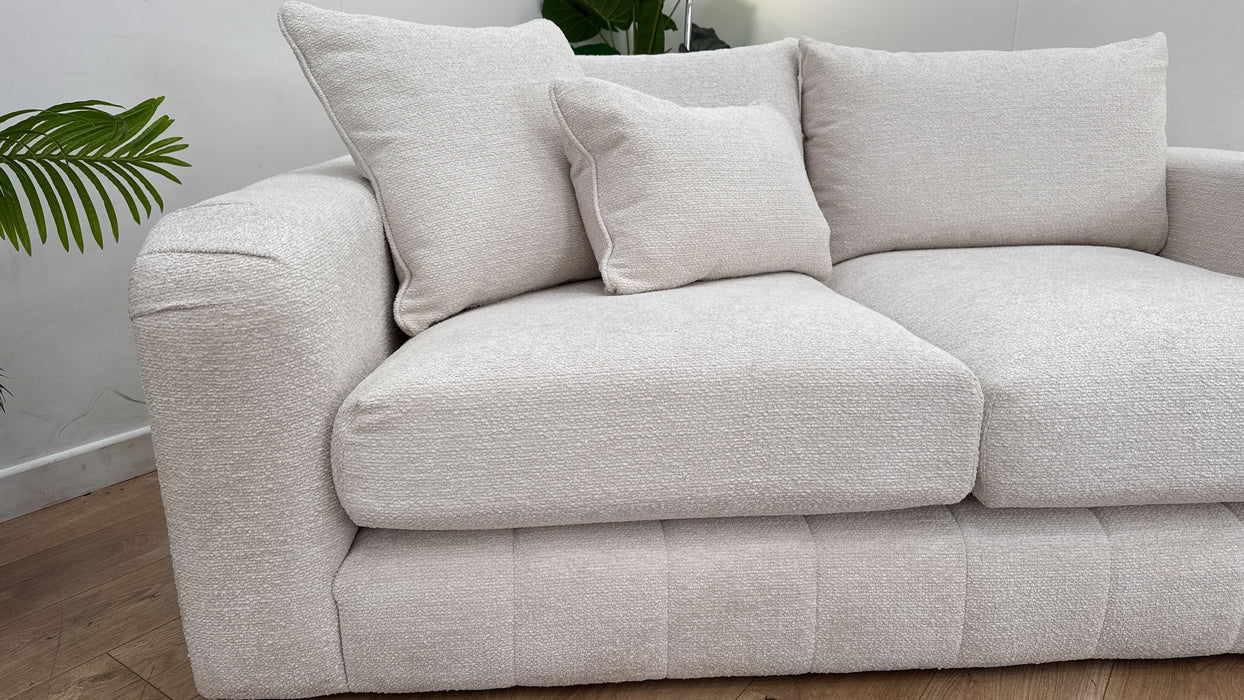 Sofology The Westwood Fabric 2 Seater Soft Boucle Ecru Mix All Over
