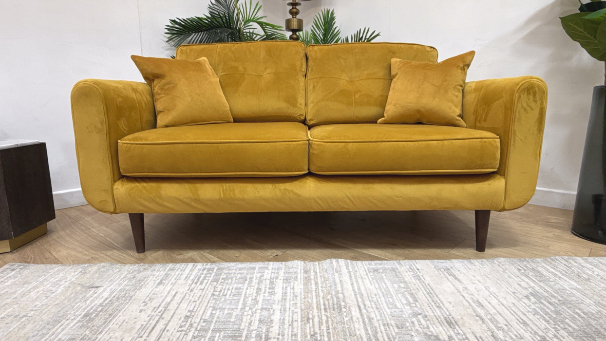 Sofology Islington Fabric 2 Seater in Sleek Mustard