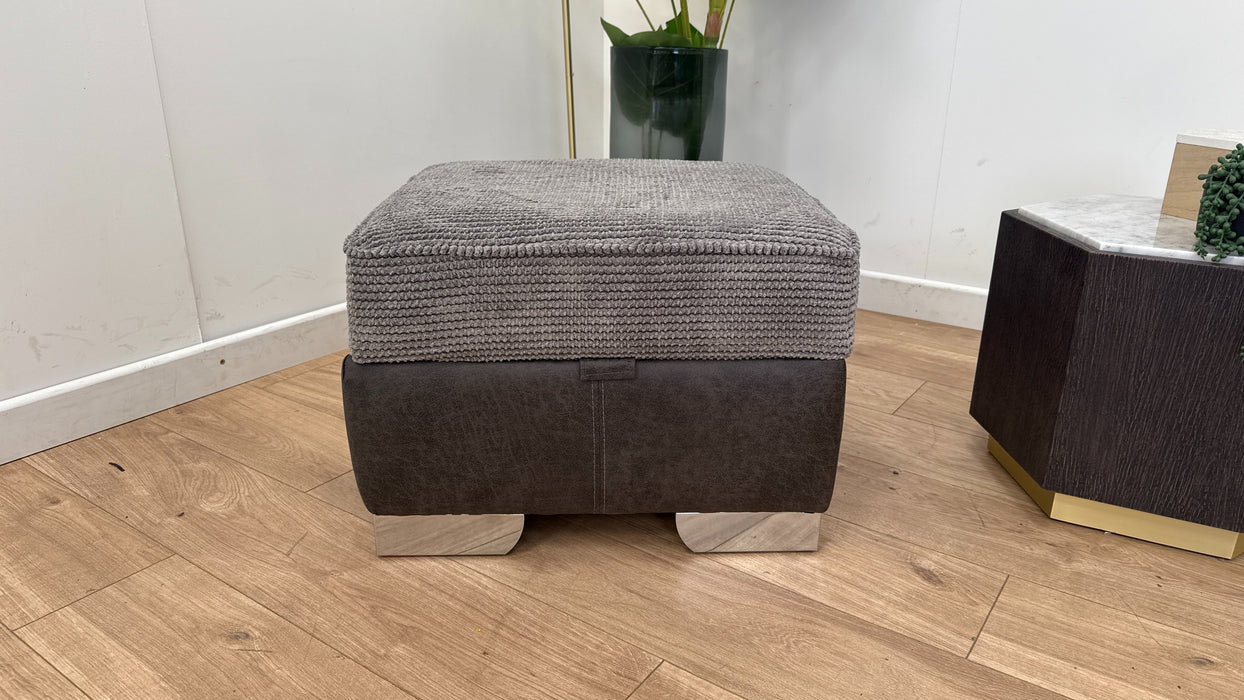 DFS Warner Storage Footstool in Charcoal