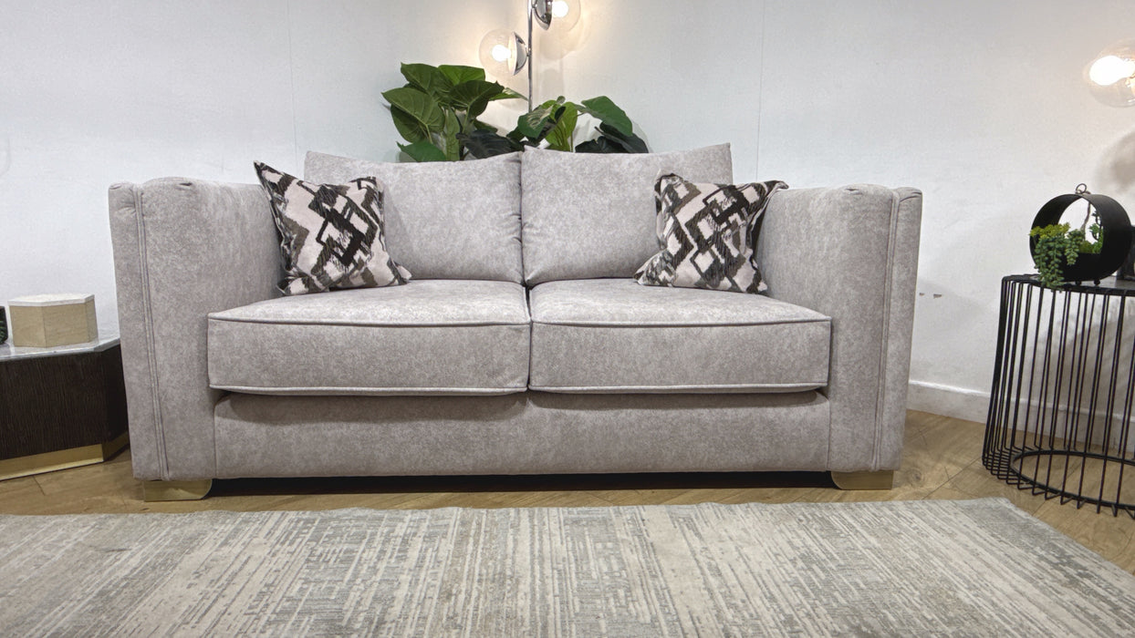 Sofology Fabric Titan 2 Seater Sofa in Marina Stone Mix