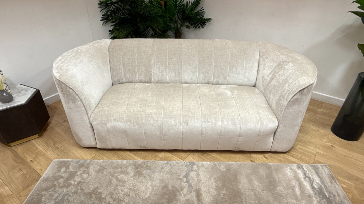 Sofology Fitzrovia Fabric 3 Seater in Luxury Chenille Mist Mix Without Trim