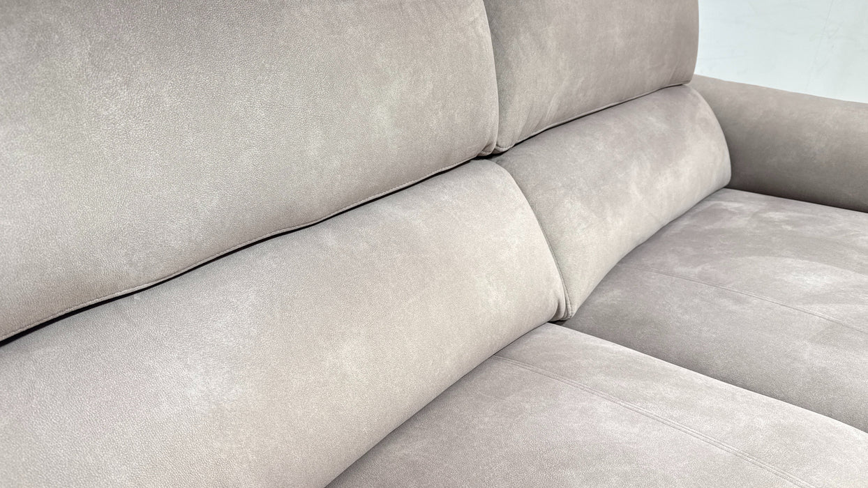 Sofology Bailey Fabric 2.5 Seater Power Recliner/Headrest in Lifestyle Flecked Nutmeg
