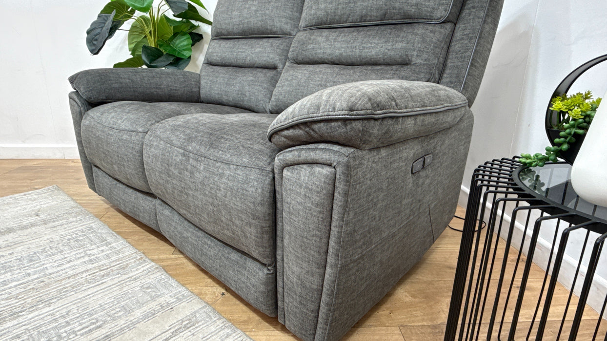DFS Lawson 2 Seater Fabric Recliner in Grey