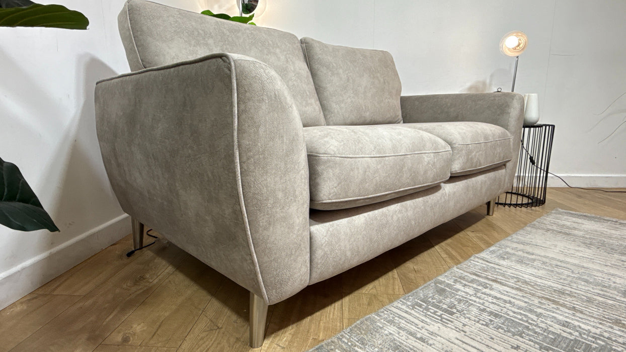 Sofology The Hackney Fabric 2 Seater Sprung Seats in Lifestyle Dapple Fabric Stone Mix