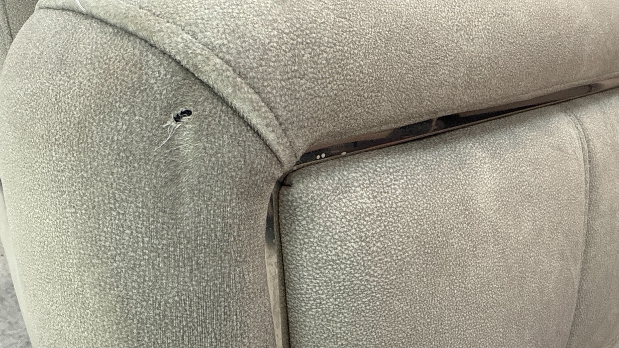 Sofology Marvella Fabric 3 Seater Power Recliner/Headrest Heated Seats in Lifestyle Nubuck Feel Stone