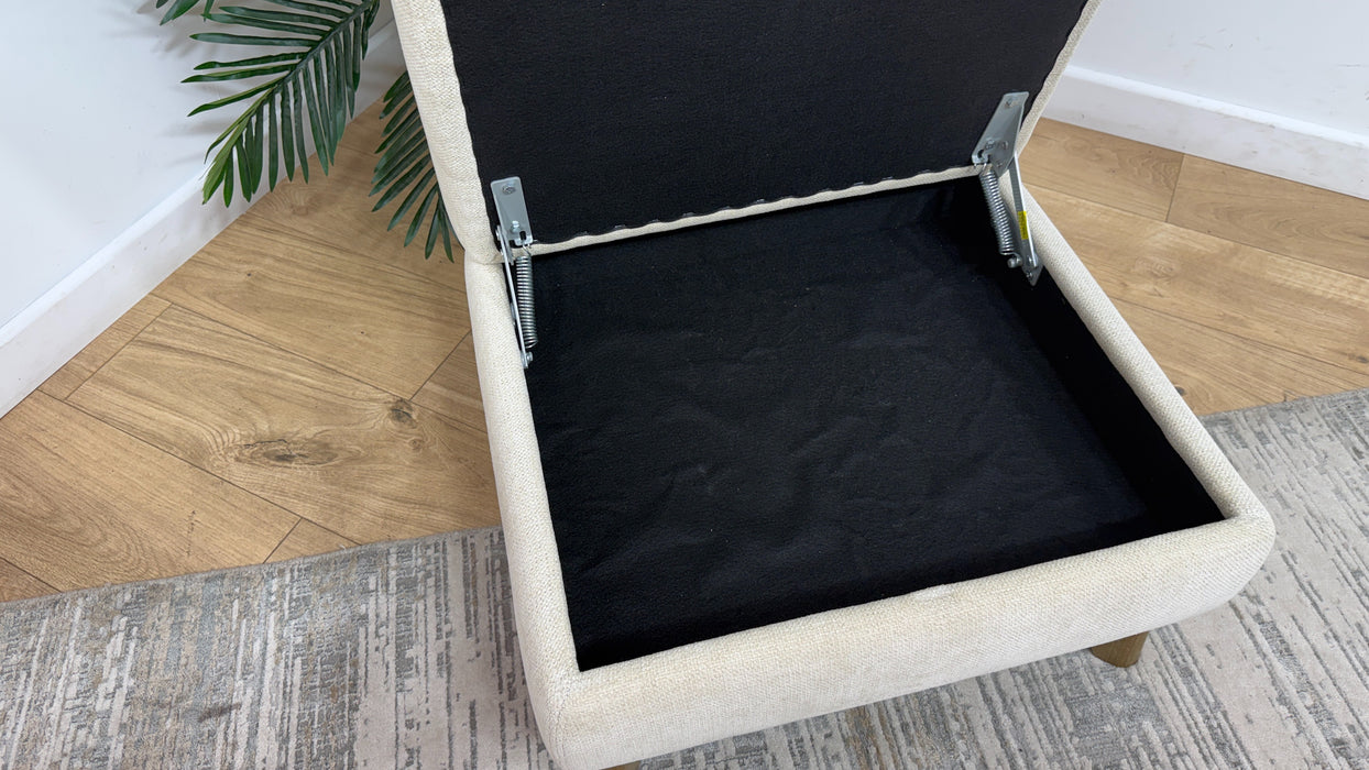 Sofology Sample Storage Footstool in Sample Beige