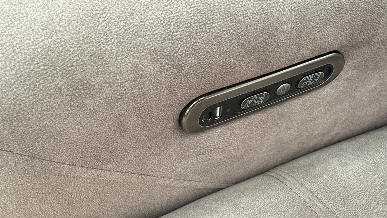 Sofology Marvella Fabric 3 Corner 1.5 Power Recliner/Headrest in Lifestyle Flecked Nutmeg