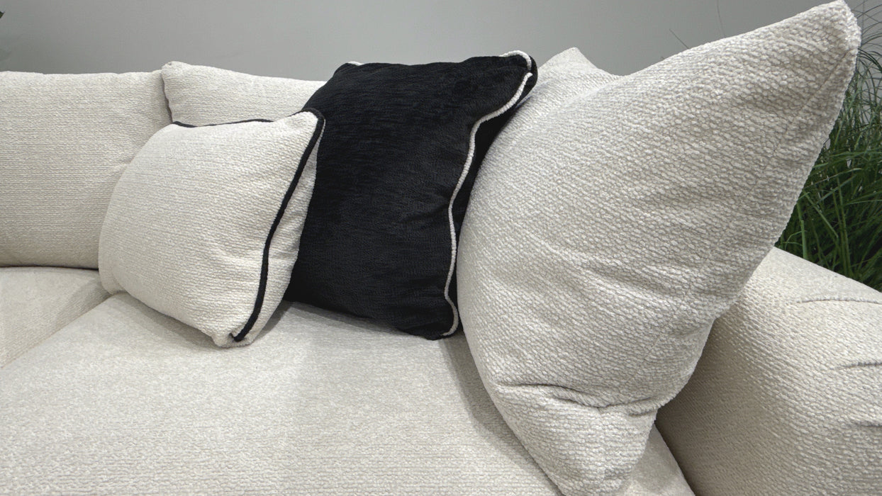 Sofology Westwood Fabric 3 Corner 1 No Trim in Soft Boucle Ecru Mix