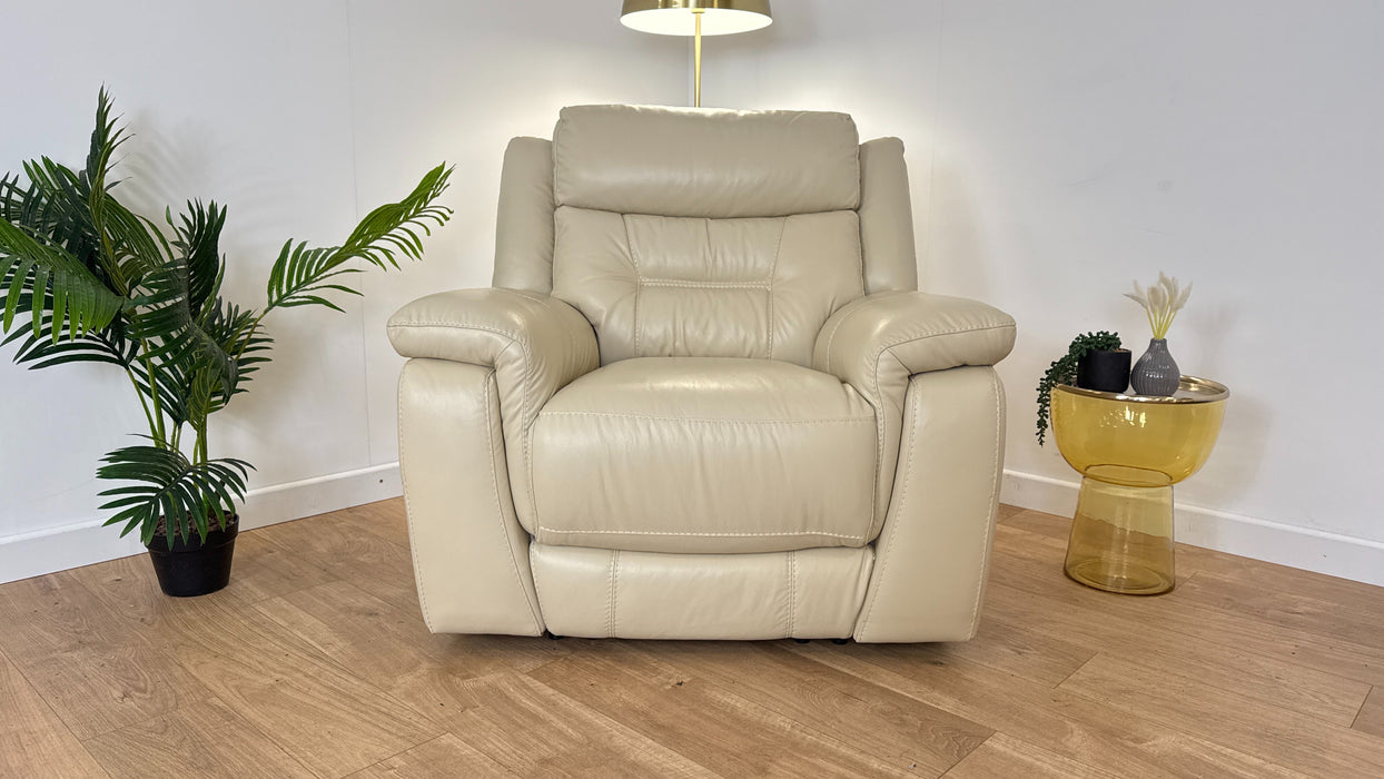 Winston Leather Manual Recliner Chair