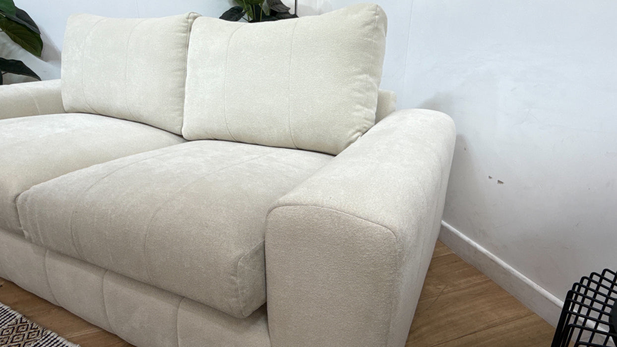 Sofology Soho Fabric 3 Seater No Trim in Micro Boucle Natural