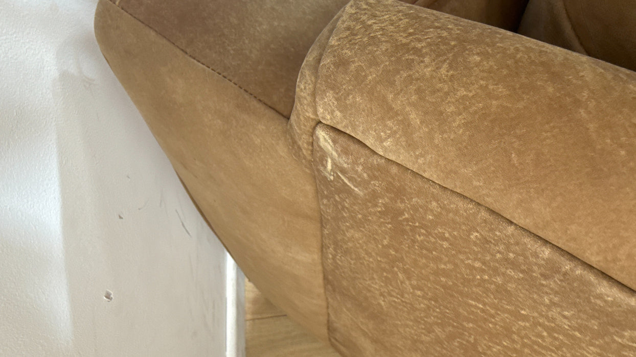 Sofology Artisan Leather 3 Seater in Character Tan/Natural Mix
