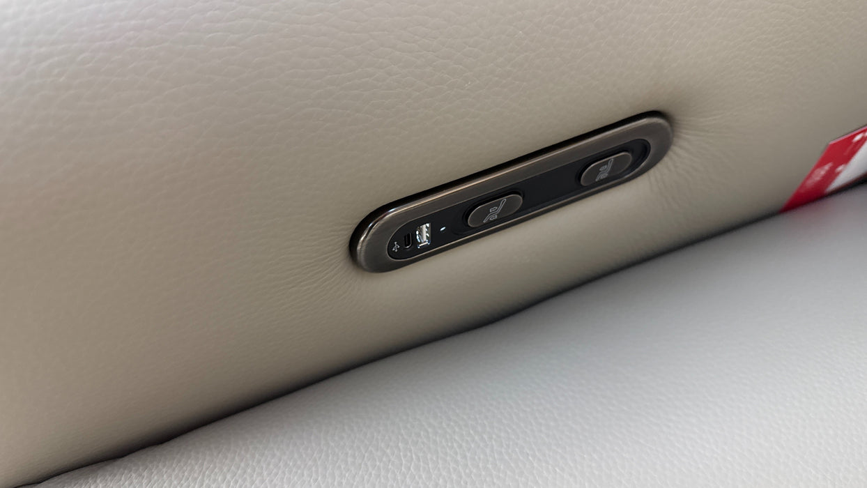 Sofology The Ravello Leather 2 Corner 1 Power Recliner in Trusty Embossed Light Grey