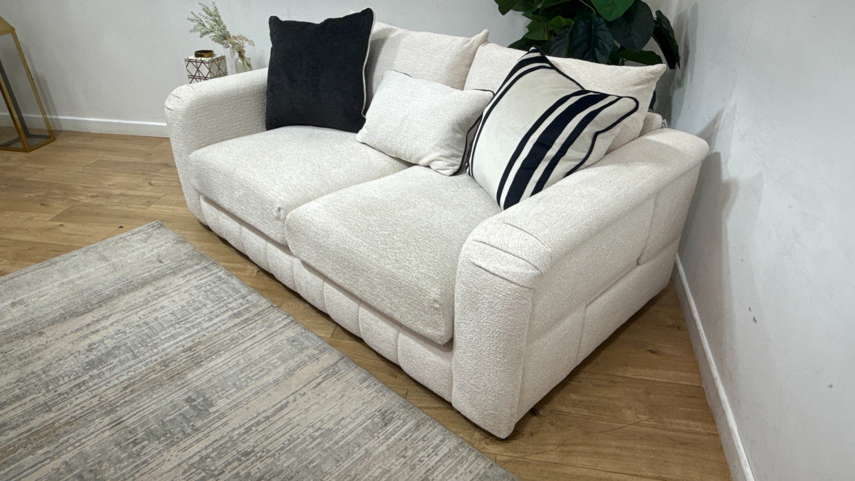 Sofology Westwood Fabric 2 Seater No Trim in Soft Boucle Ecru Mix