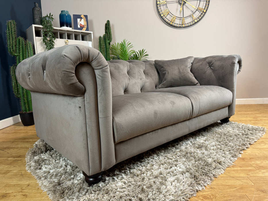 Balmoral Fabric 2 Seater - Matt Velvet Mole (WA2)