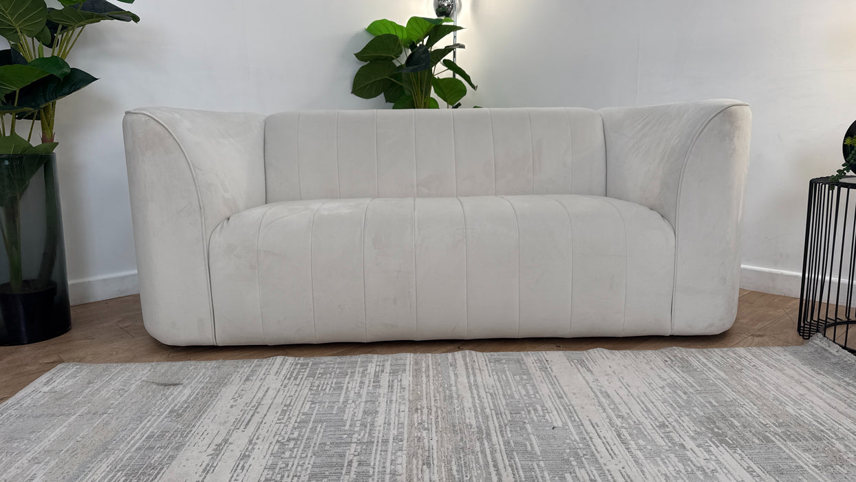 Sofology The Fitzrovia Fabric 2 Seater in Matt Velvet Milk Mix Without Trim