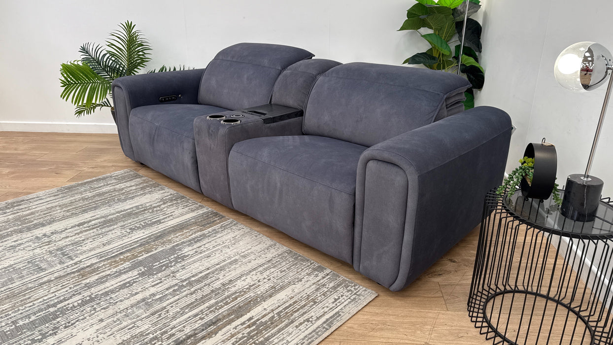 Smart Sofa Two Seater Recliner With Console Sofology Premiere