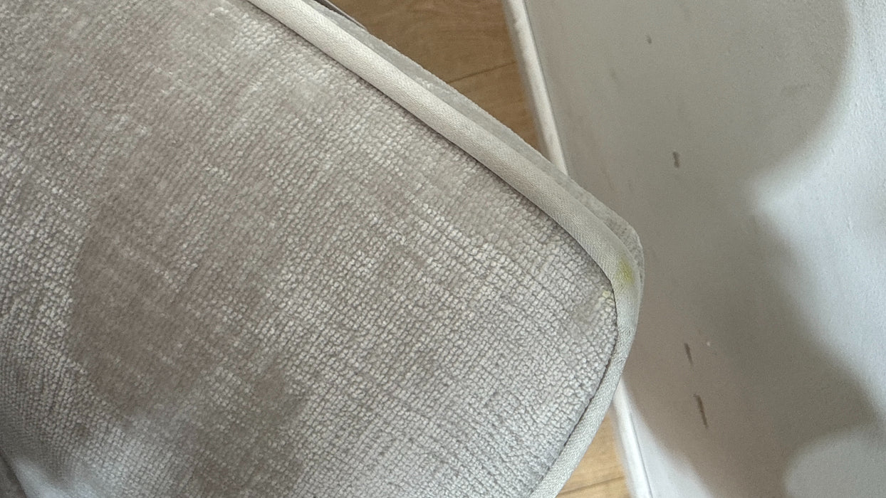 Sofology Georgio Fabric 4 Seater Split Feather Flex Seats in Luxe Chenille Oyster Mix
