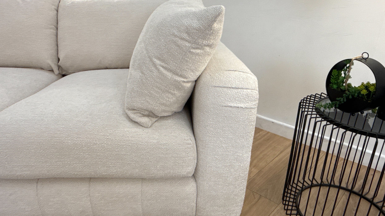 Sofology The Westwood Fabric 2 Seater Soft Boucle Ecru Mix