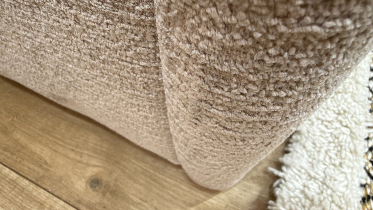 Sofology Westwood Fabric 1 Corner 3 Gold Trim in Teddy Chenille Natural Mix
