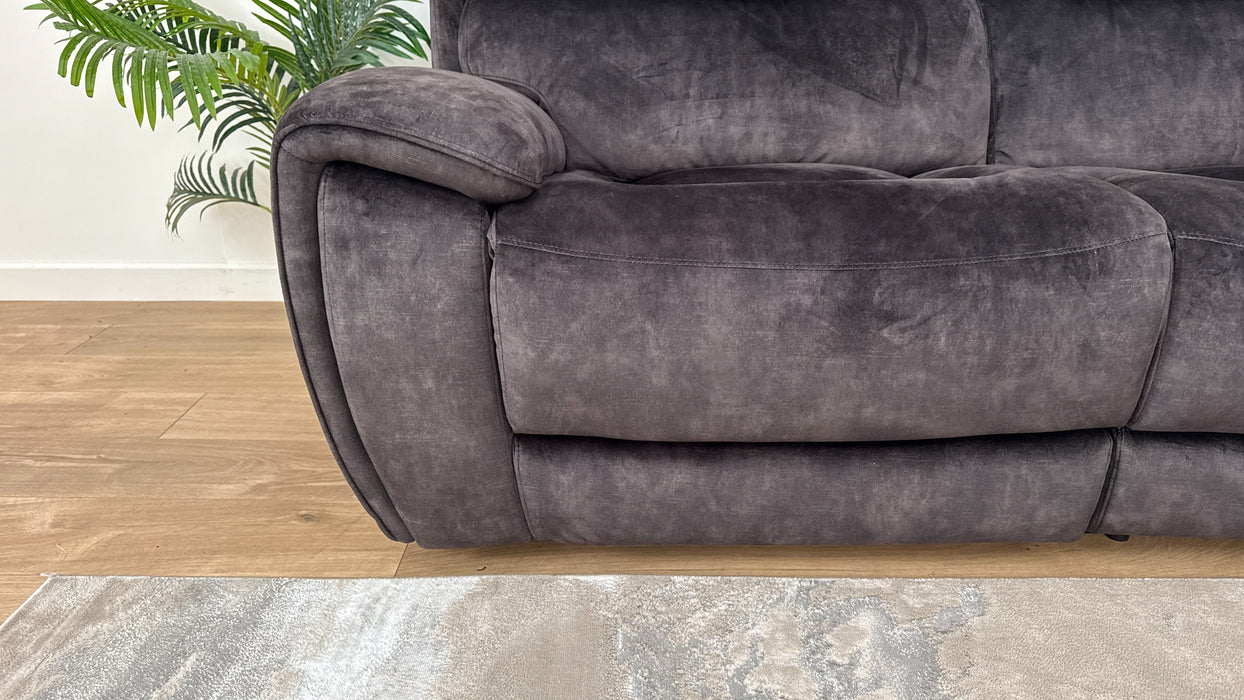 Radleigh 2.5 corner 1.5 Triple Power Recliner, Power Hdrst and Console - Fabric