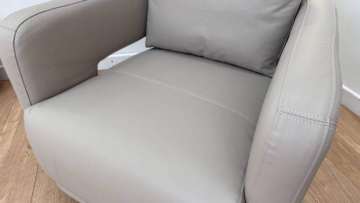 Sofology The Flex Chair in Trusty Matt Leather Stone