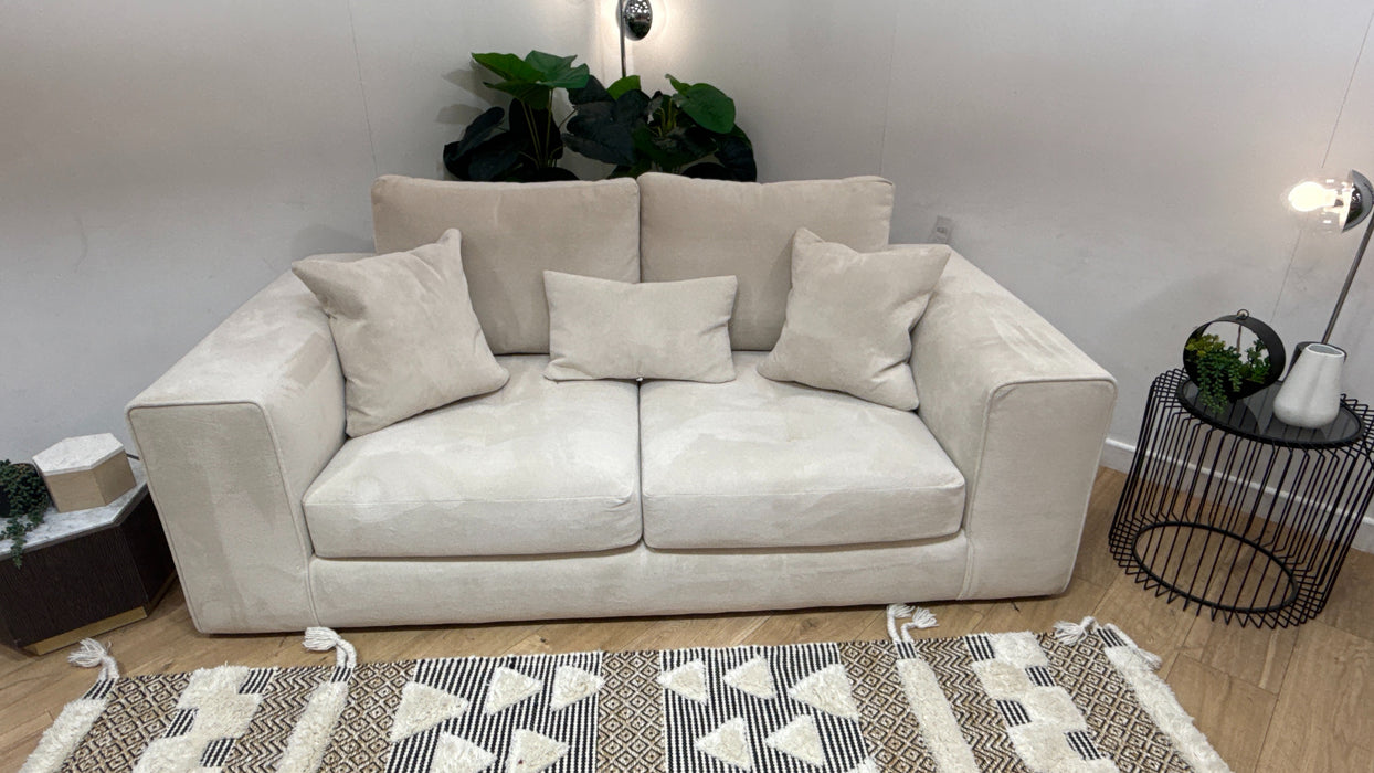 Sofology Ascot Fabric 3 Seater Single Seat in Soft Sherpa Natural