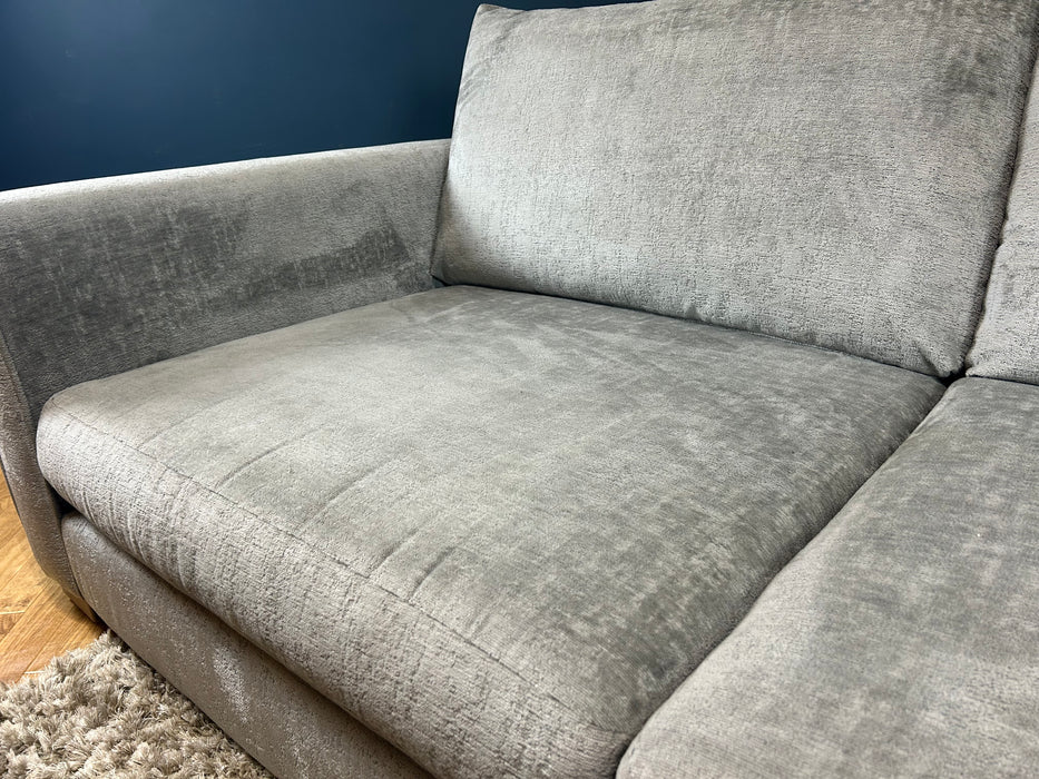 Majestica 4 Seater Sofa Plain Steel Mix Fabric (WA2)