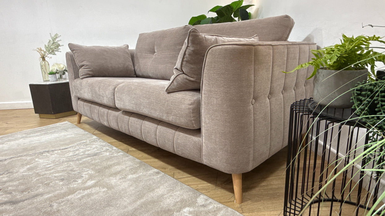Sofology Remy 3 seater in Soft Chenille Wicker All Over