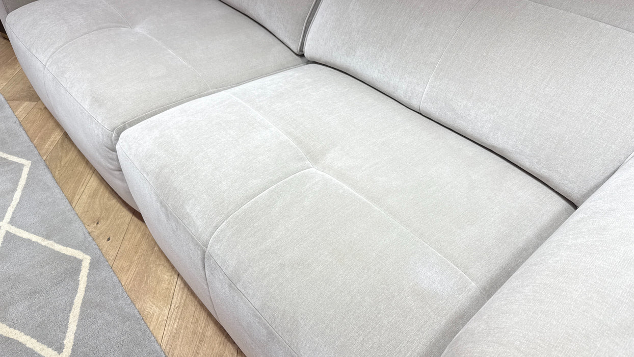 Sofology Riviera Fabric 3 Seater Motion Chaise in Relaxed Chenille Cotton