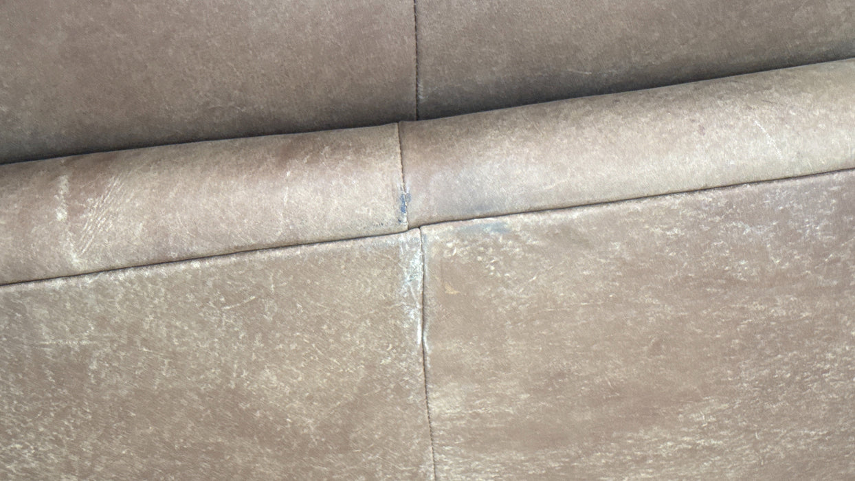Sofology Artisan Leather 3 Seater in Character Tan/Natural Mix