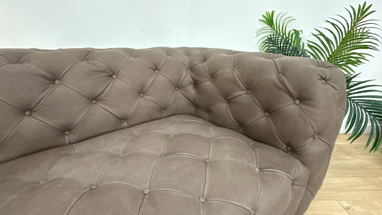 Sofology The Venezia Leather 4 Seater in Character Vintage Espresso