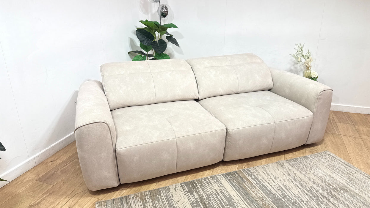 Sofology Riviera Fabric Motion Chaise in Lifestyle Flecked Ivory