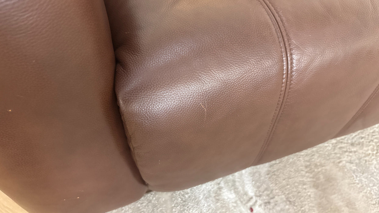 Sofology Marvella Leather 3 Power Recliner in Chocolate
