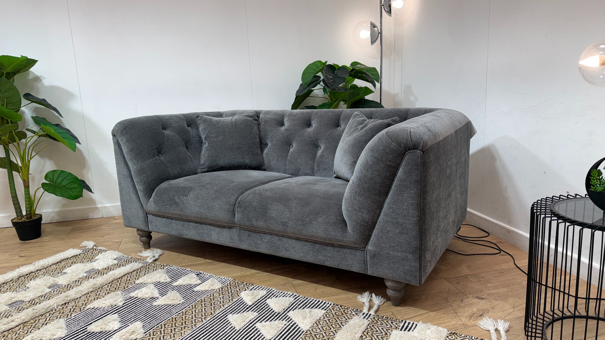 Sofology Bridgerton Fabric 2 Seater in Soft Chenille Slate