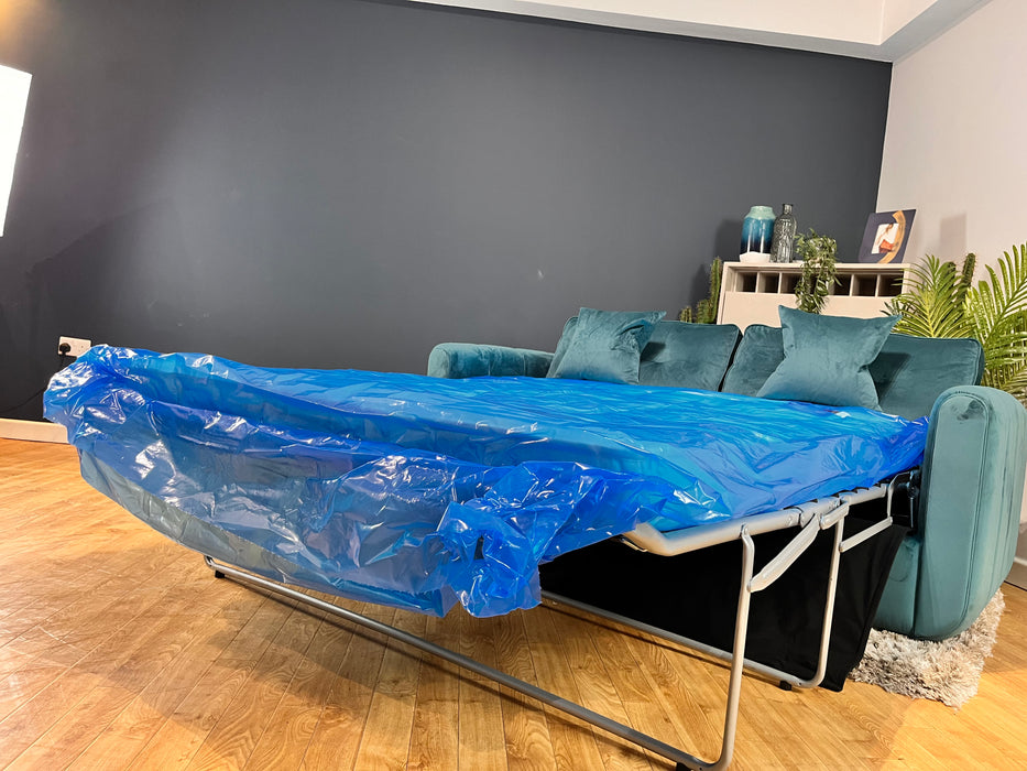 Islington 3 Seater Fabric Sofa Bed Teal (WA2)