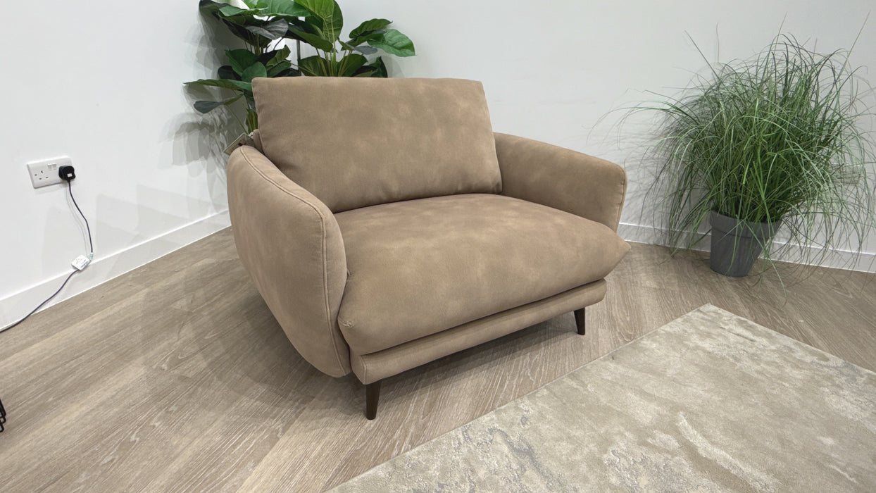 Sofology Adler Fabric Loveseat in Lifestyle Mottled Latte