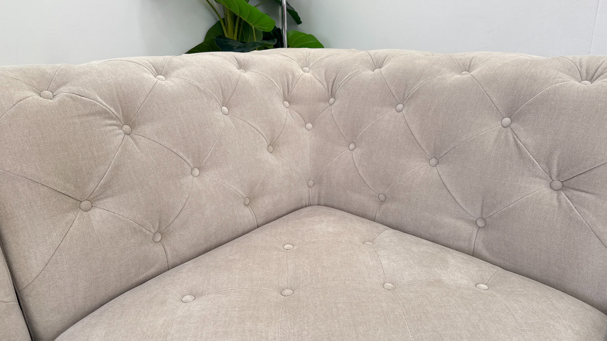 Sofology The Venezia 3 Corner 3 in Relaxed Chenille Cotton Fabric