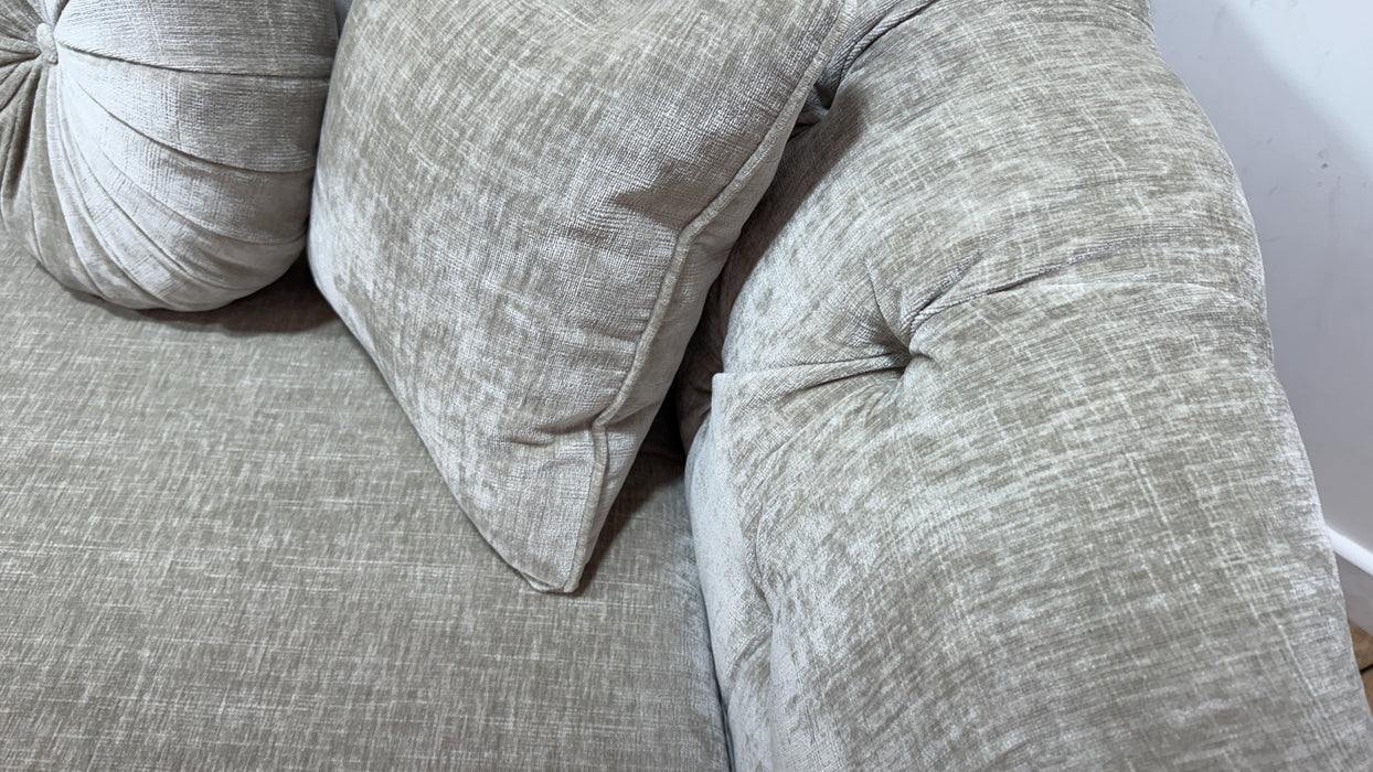 Sofology The Gatsby Fabric 3 Seater in Luxury Chenille Linen
