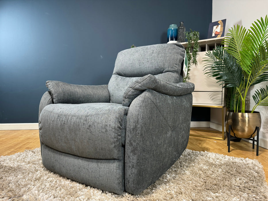 Albion - Fabric Chair - Charcoal - Power Recliner (WA2)