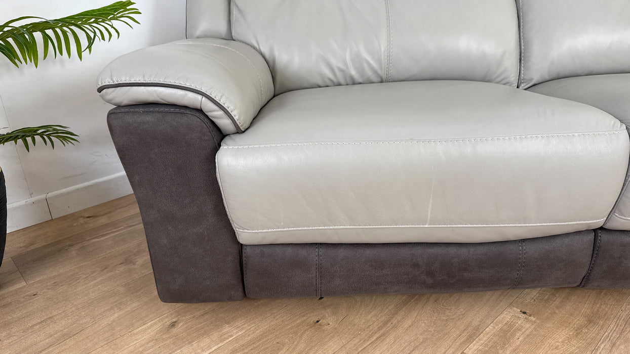 Somerton 3 Seater Fabric/Leather Manual Recliner