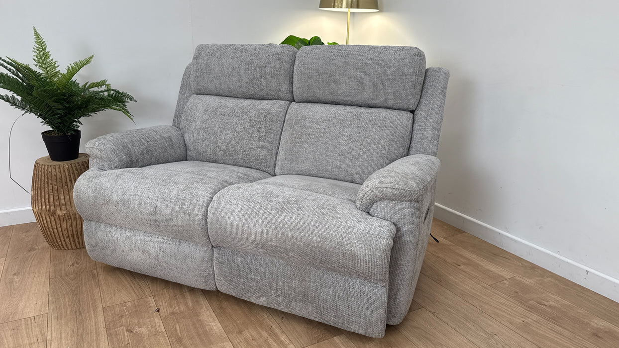 Sofology The Gracie 2 Seater Fabric Recliner Sofa in Hopsack Chenille Dove