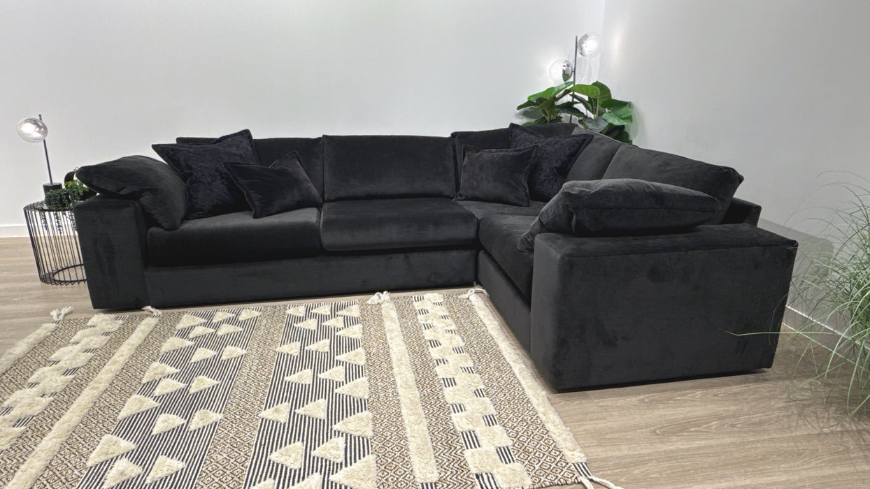 Sofology Harrington Fabric  3 Corner 1 Sofa in Anthracite
