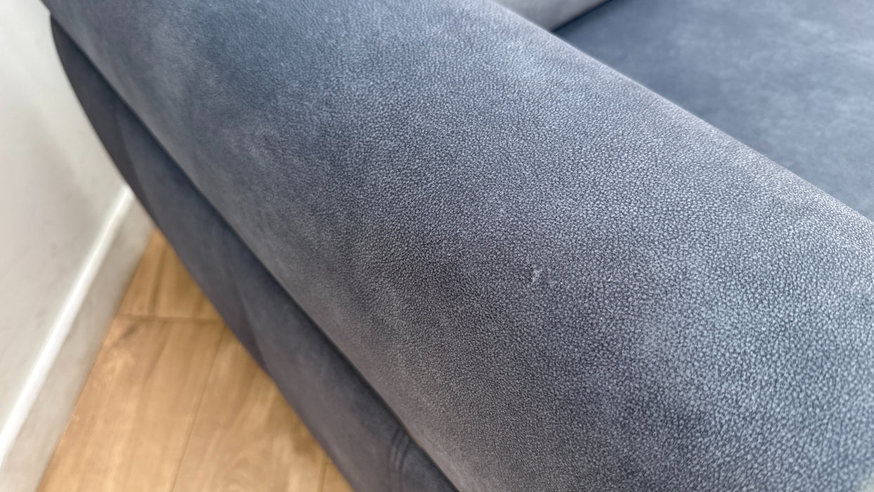 Sofology Ravello Fabric 3 Seater Power Recliner/Headrest Lumbar Support in Lifestyle Flecked Charcoal