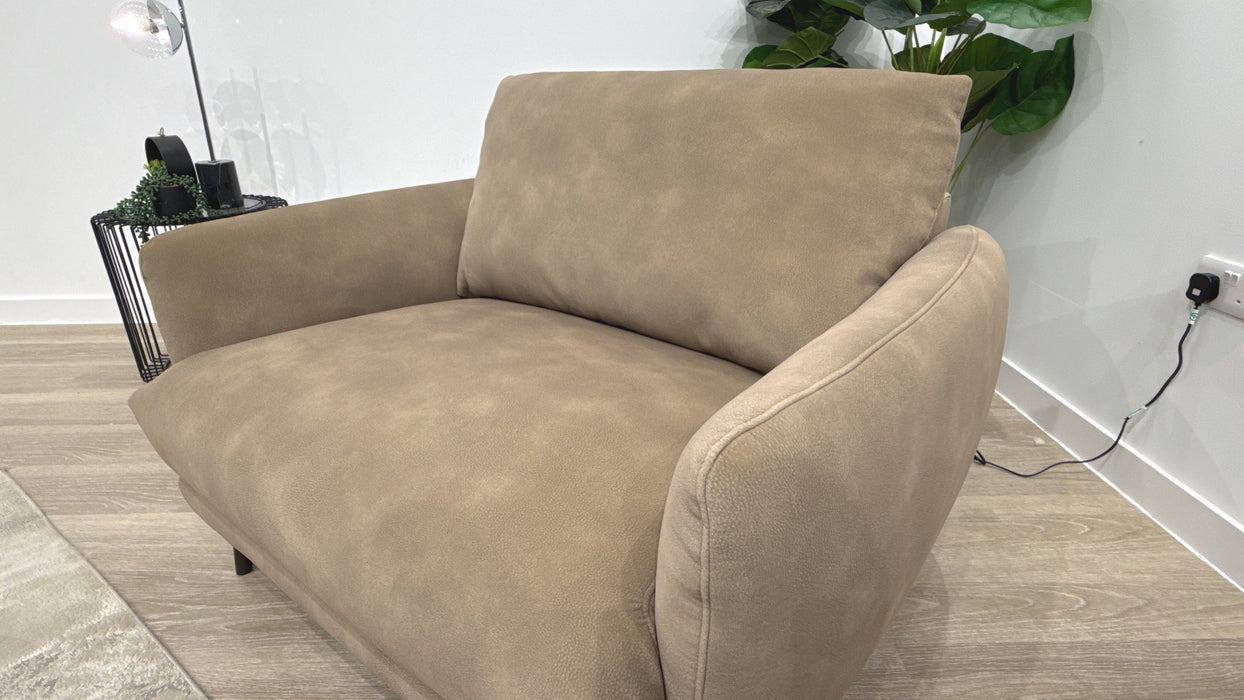 Sofology Adler Fabric Loveseat in Lifestyle Mottled Latte