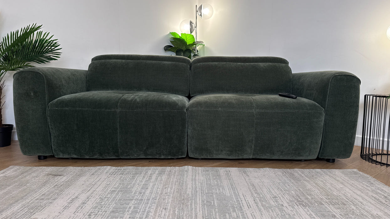 Sofology The Riviera Fabric 3 Seater Motion Chaise in Relaxed Chenille Pine