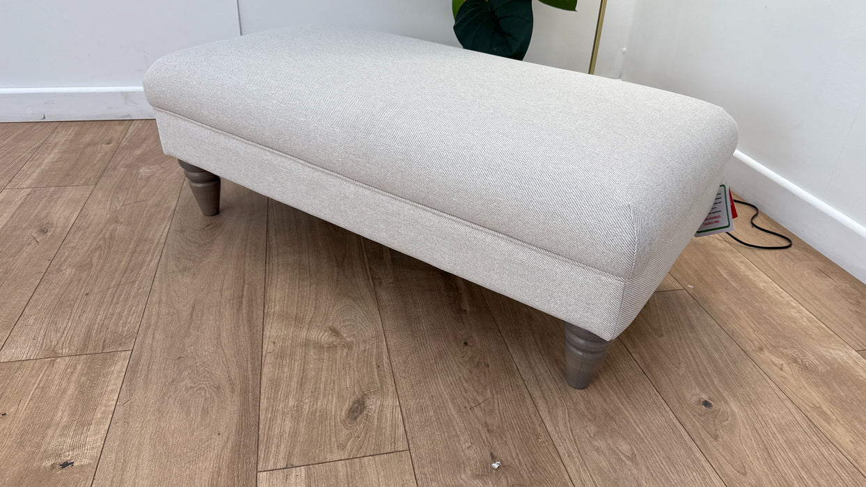 DFS Livie Fabric Footstool in Natural