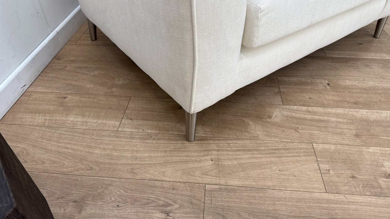 Sofology Mayfair Fabric Loveseat in Soft Chenille Ivory/Black Mix