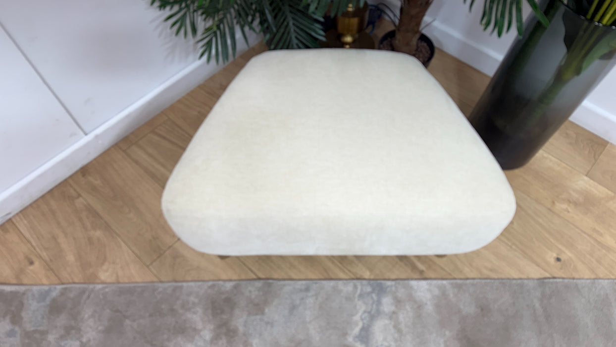 Sofology Larson Fabric Designer Footstool in Beige