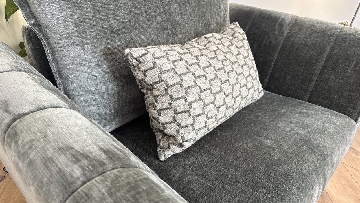 Sofology Luella Fabric Chair in Luxe Chenille Alpine Green